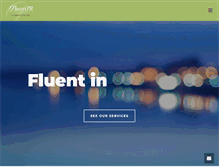 Tablet Screenshot of fluentpr.com